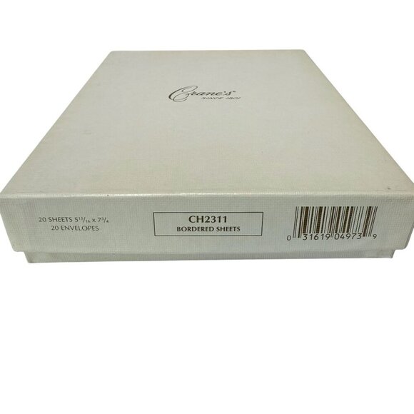 CRANES Fine Writing Paper 18 sheets + Envelopes Cream Gold Partially Used Boxed - Picture 5 of 10